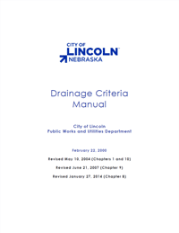 Drainage Criteria Manual – City of Lincoln, NE